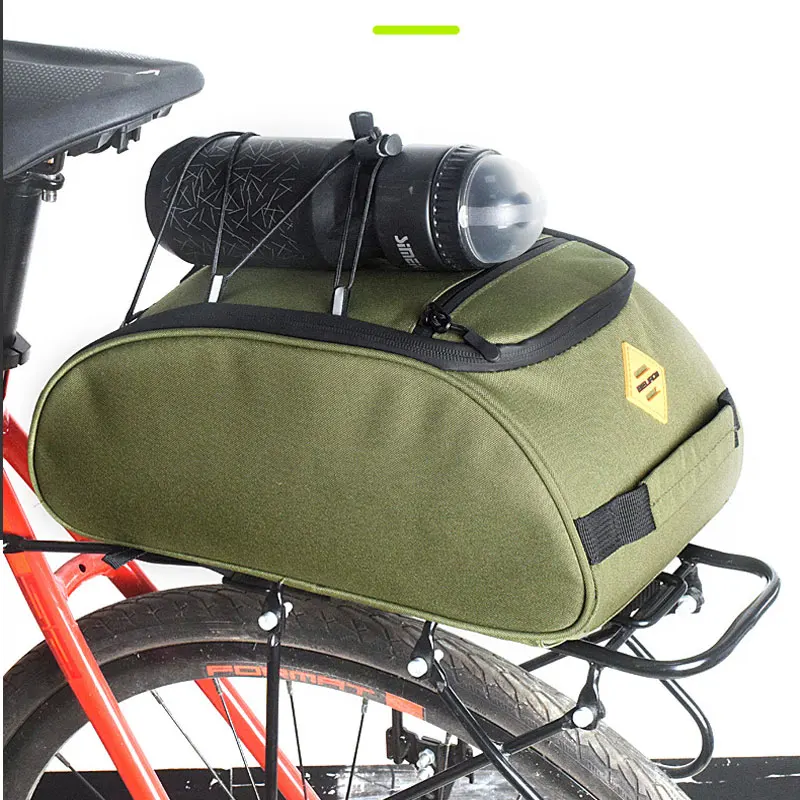 Panniers Waterproof Rear - 8Lリアバイクラックバッグ、レインカバー付き、防水、自転車用、電動アシスト自転車用、サドルバッグ、サイクリング用パニアバッグ、リアキャリア、反射板付き、調整可能な自転車バッグ