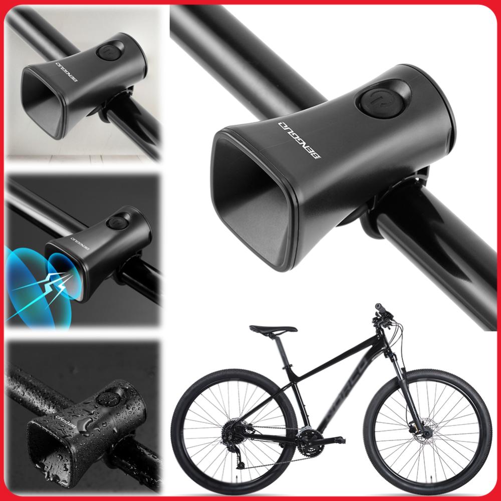 Bell Handlebar Ring - 電動自転車ホーン 120dB 警告安全ベル 充電式自転車ハンドルバーアラームリングベル マウンテンバイク ロードバイク