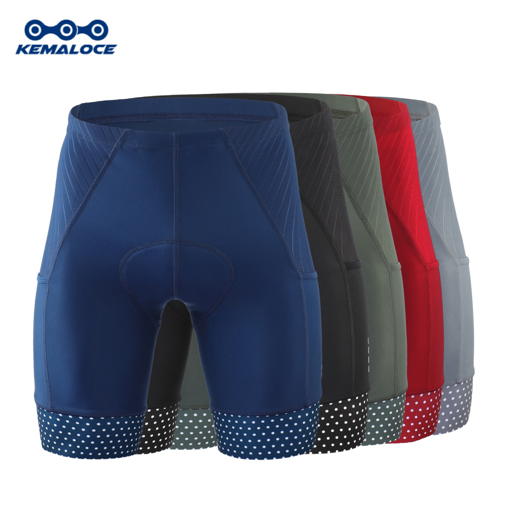 Cycling Commuter Pants - Kemaloce-メンズサイクリングショーツ,サイクリング用,パッド入り,ブルーとグリーン,サイドポケット付き,耐衝撃性,マウンテンバイク用