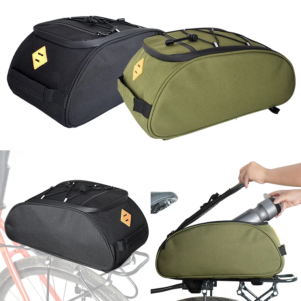 Panniers Waterproof Rear - 1個入り、8L容量の自転車用リアキャリアバッグ。防水ナイロン製で、クイックリリース機能とショルダーストラップ付き。MTBでの通勤に最適。