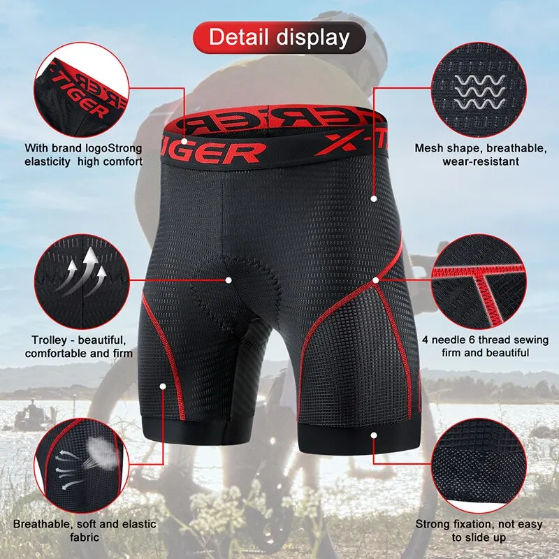 X-TIGER サイクリングショーツ ポケット ゲルパッド入 - Cycling Commuter Pants のレビューと価格