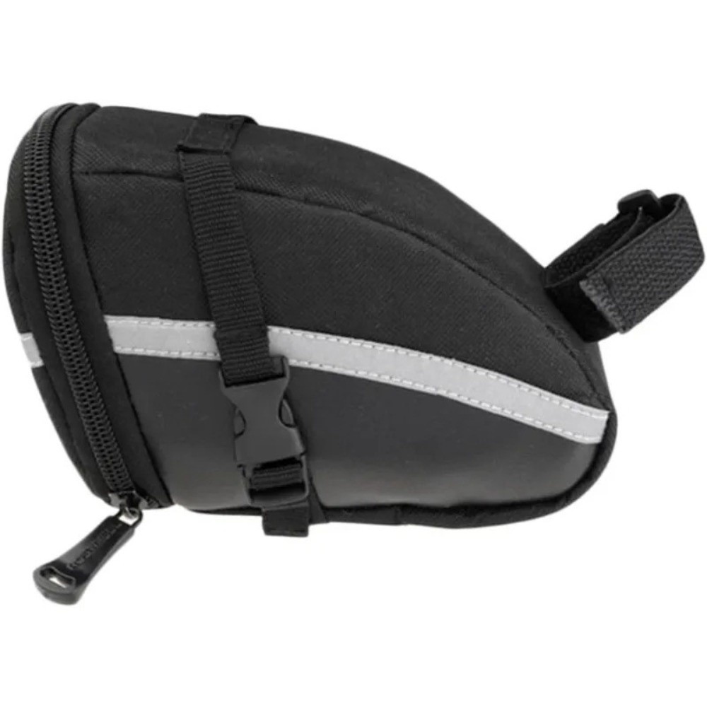 調節可能なストラップ付き自転車サドルバッグ、大容量、反射シー - Saddle Bag Under Seat のレビューと価格