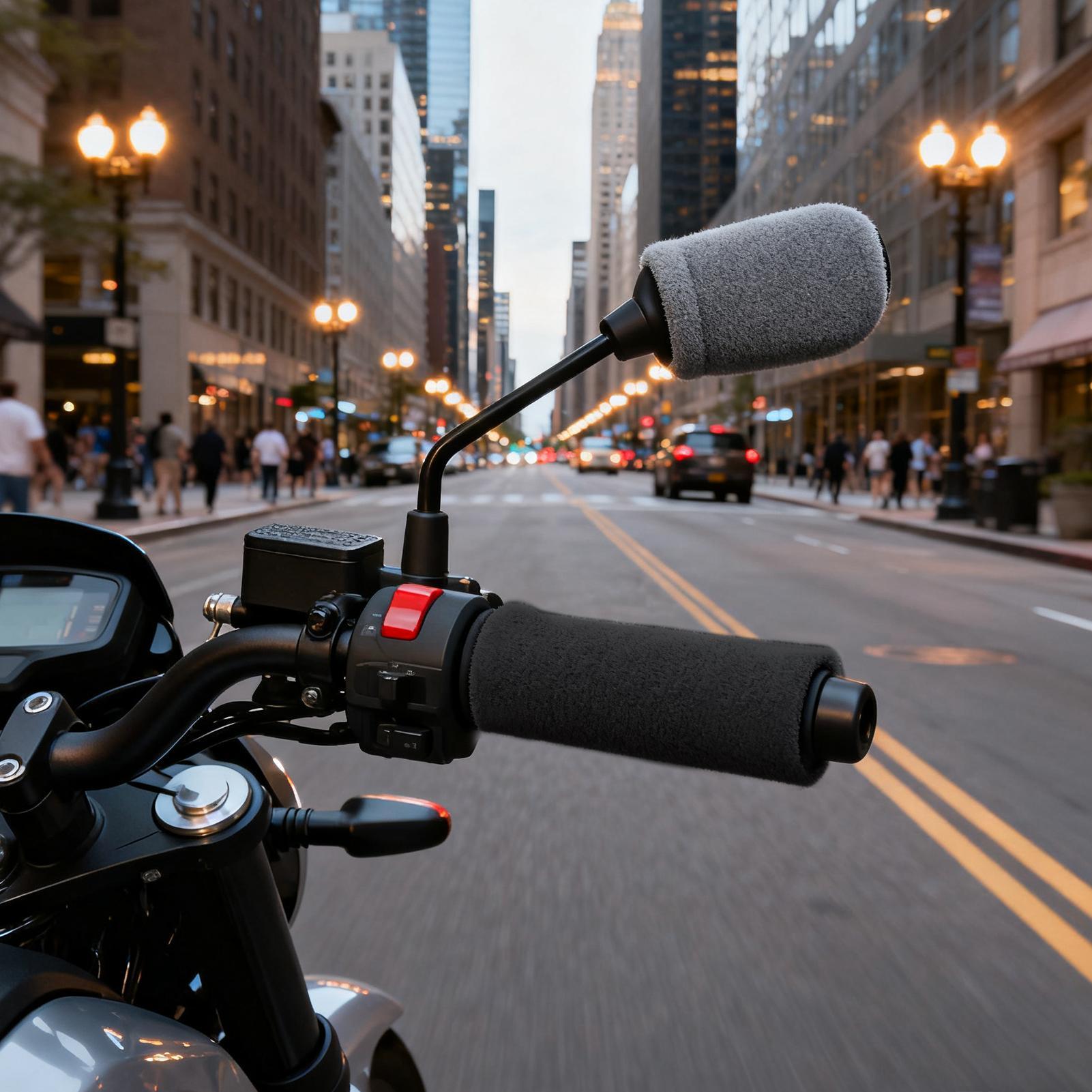 オートバイのハンドルグリップカバー伸縮性のある寒い冬サイクリ - Cycling Commuting のレビューと価格