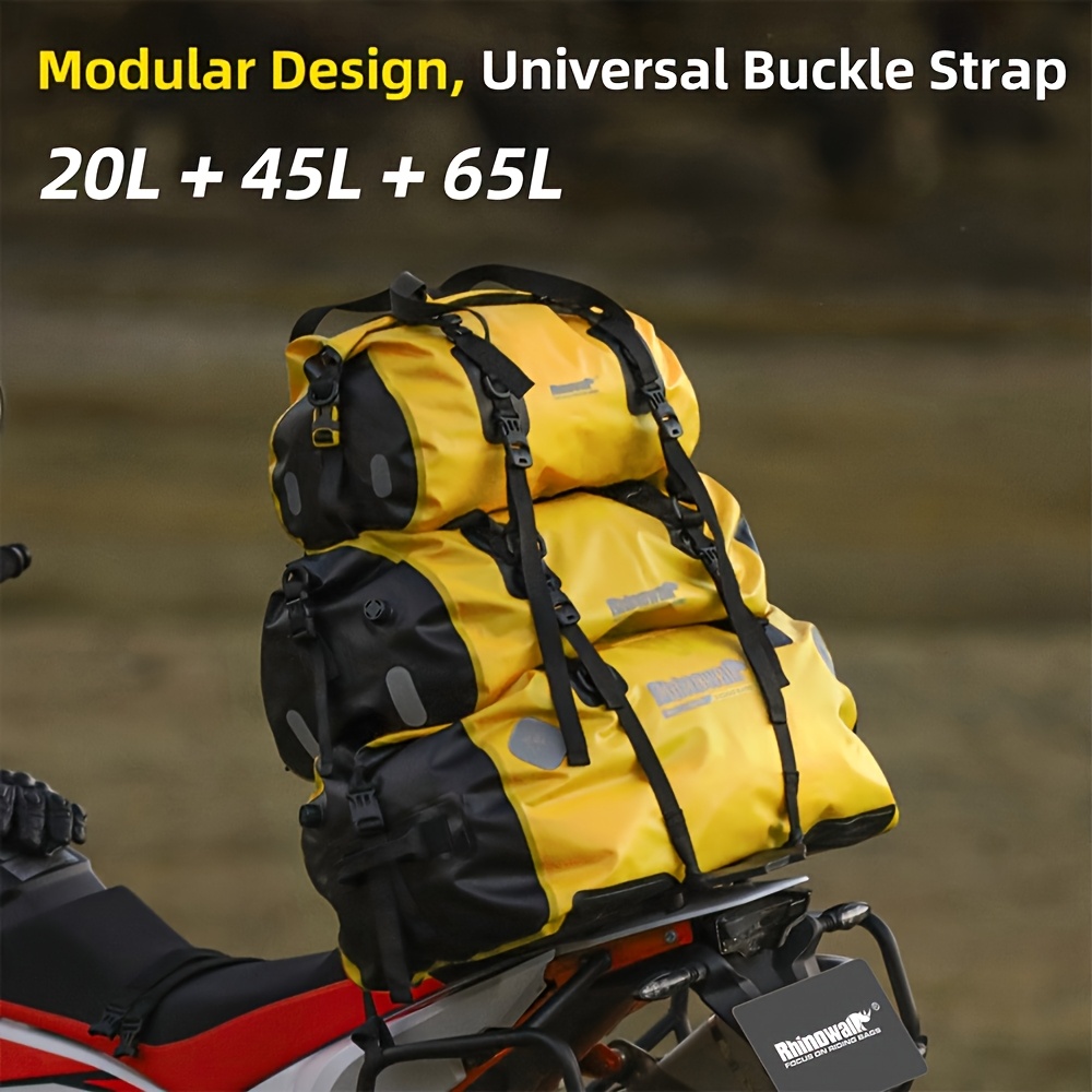 Rhinowalk バイクリアシートバッグ防水大容量リアラッ - Panniers Waterproof Rear のレビューと価格