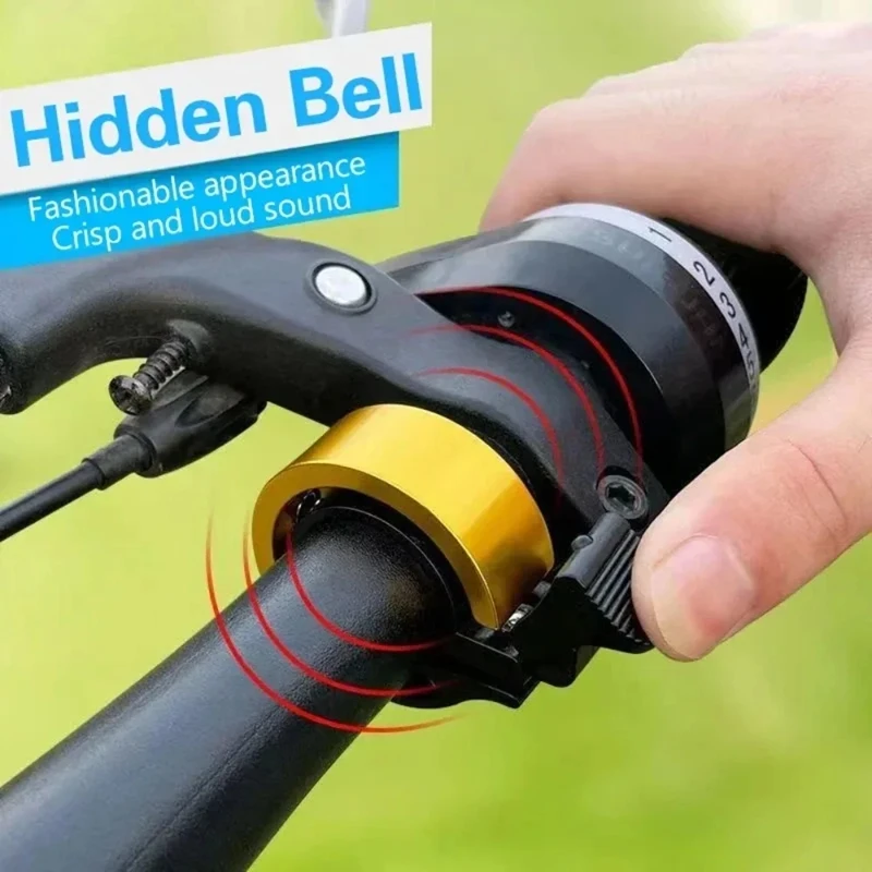 目立たない自転車用ベル、MTB、ロードバイク用、アルミニウム - Bell Handlebar Ring のレビューと価格