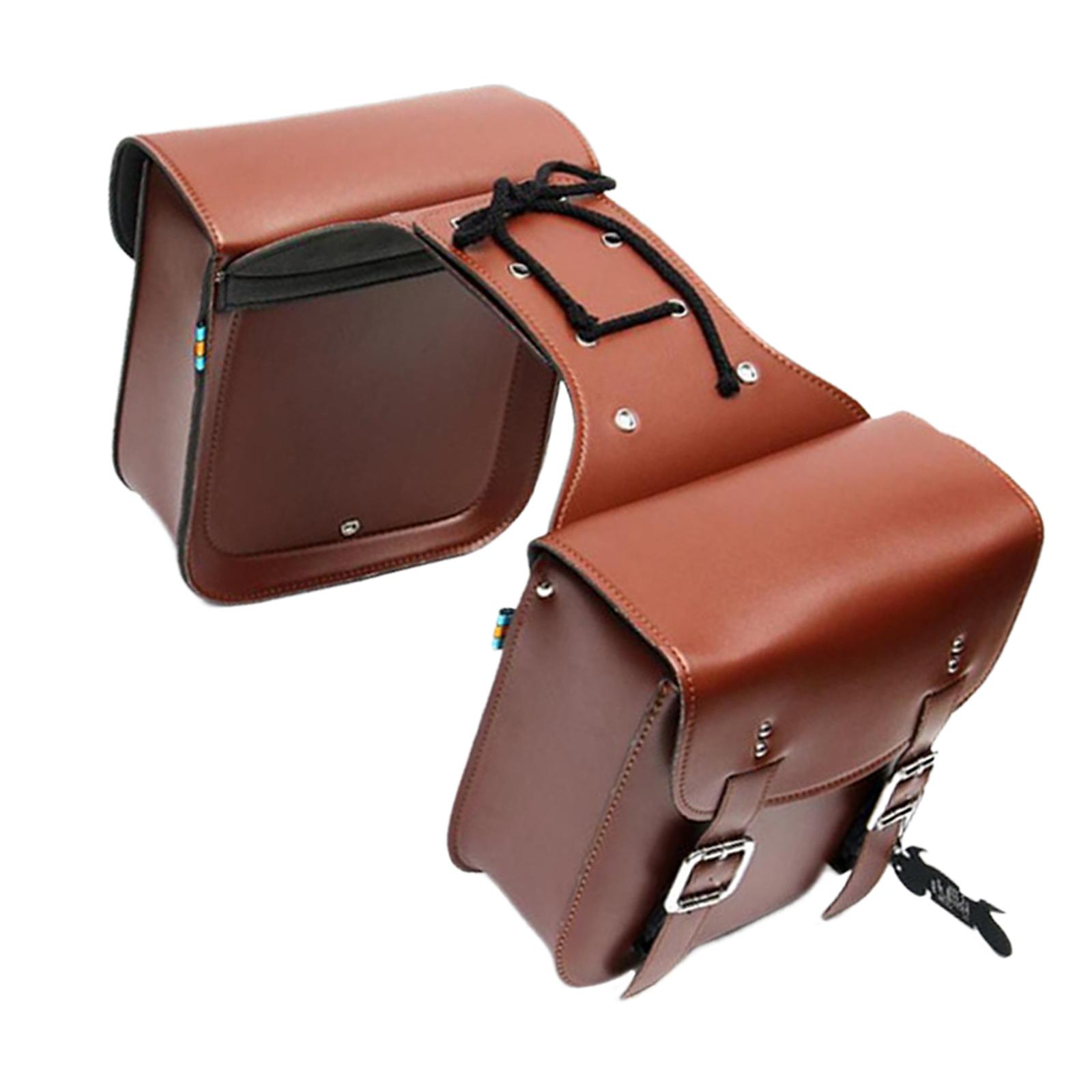 クイックアクセス機能付きオートバイサドルバッグ 合成皮革製リ - Panniers Waterproof Rear のレビューと価格