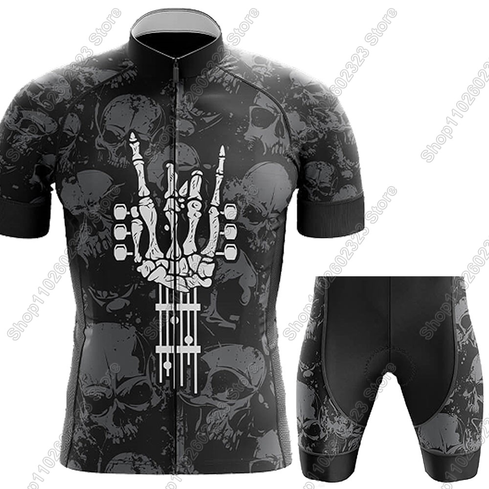 ロックンロールサイクリングジャージ 2025 セット夏の自転 - Cycling Commuter Clothing のレビューと価格