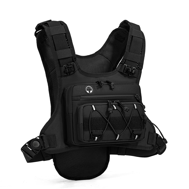 タクティカルバッグ フロントチェストリグベスト バックパック - Reflective Vest Cycling のレビューと価格