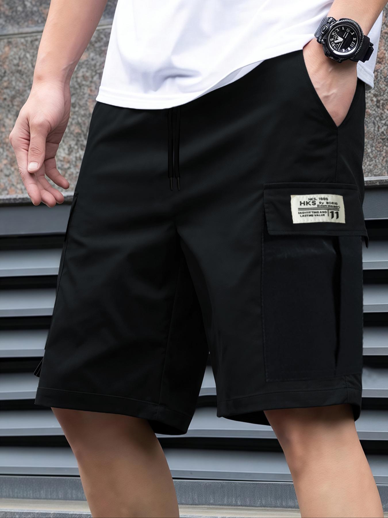 メンズ無地カジュアルスポーツショーツ、肌に優しい生地、吸湿性 - Cycling Shorts For Commute のレビューと価格