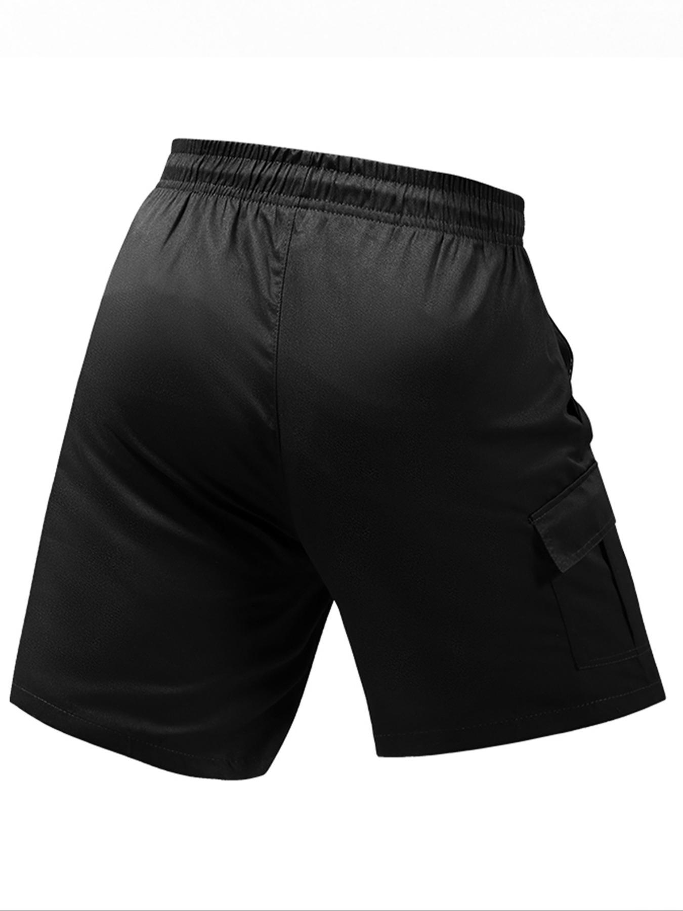 メンズ無地カジュアルスポーツショーツ、肌に優しい生地、吸湿性 - Cycling Shorts For Commute のレビューと価格